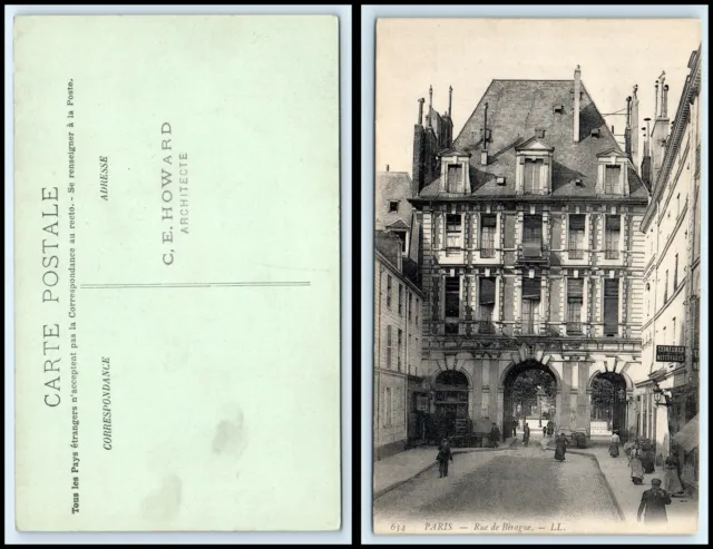 FRANCE Postcard - Paris, Rue de Birague J29