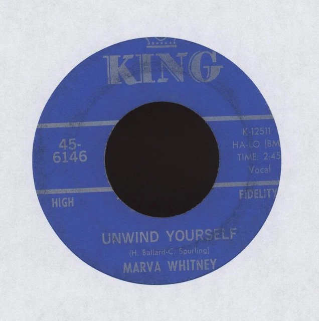 MARVA WHITNEY - Unwind Yourself on King Funk 45 $57.99