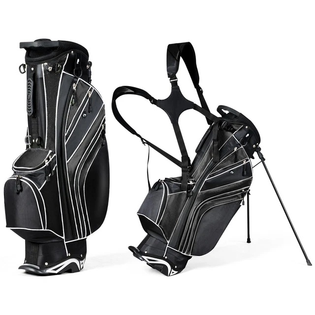 GOLF STAND CART Bag 6Way Divider Carry Pockets Sporting Outdoor Golf