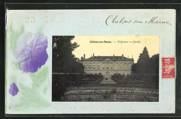 CPA Châlons-sur-Marne, Prefecture-Jardin 1910
