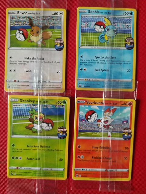 Carte Pokémon Promo Pikachu Sur La Balle - Sobble, Scorbunny, Evoli, Grookey - État Near Mint PSA 9