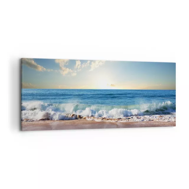 Quadro su Tela 120x50cm mare riva acqua Stampe Immagini Quadri Moderni Murale