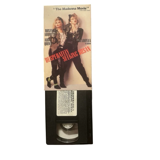 DESPERATELY SEEKING SUSAN 1985 VHS Madonna Rosanna Arquette ~Works ...