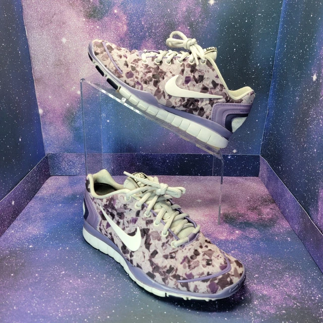 Nike Free Fit 2 Training Running Shoes Size 7 Purple Pattern 524893-500