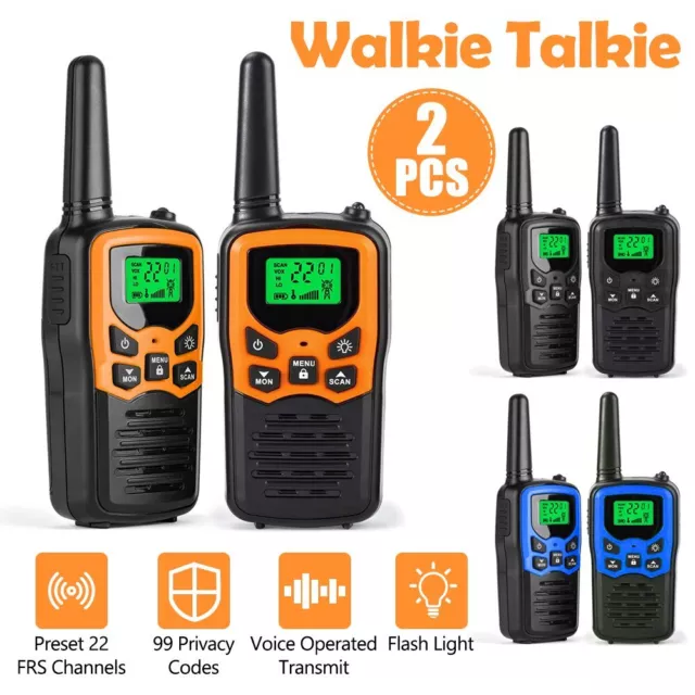 Walkie Talkie 2er-Set UHF Funkgeräte Handfunkgerät Sprechfunkgeräte 5KM 470MHz