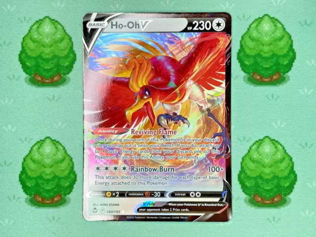 Ho-Oh V - 140/195 Ultra Rare - Silver Tempest