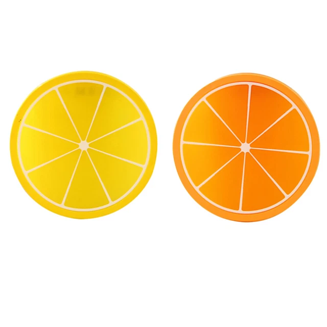 Gel di silice silicone a forma di frutta non isolamento termico montagne russe bevande