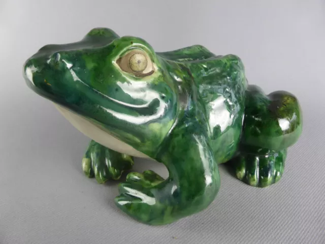 Amusante Grenouille Tirelire En Ceramique Frog Piggy Bank Figurine Deco Jardin 2