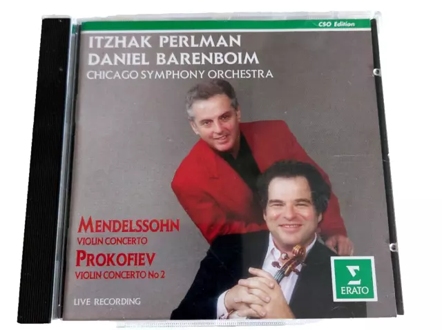 Mendelssohn, Prokofiev "Violin Concertos by Perlman, Barenboim " CD 1993