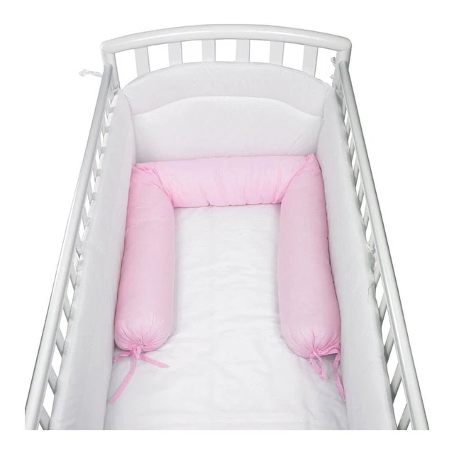 Riduttore lettino Paraurti salsicciotto 190 cm Rosa Baby Idea