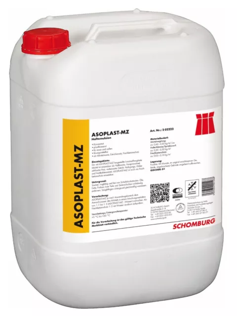 Emulsión Schomburg Asoplast-Mz 25KG Concentrado, Aditivo Revoque Solado