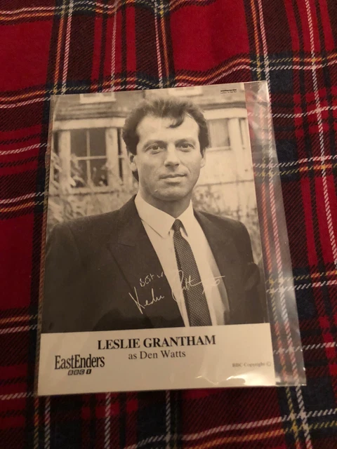 Leslie Grantham (Eastenders) Presigned Vintage Bbc Cast Card