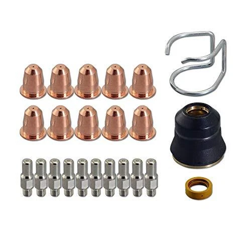 RIVERWELD 23pcs Electrode Plasma PR0110 Buse 0.8 PD0116-08 Bouclier de Coupe PC0