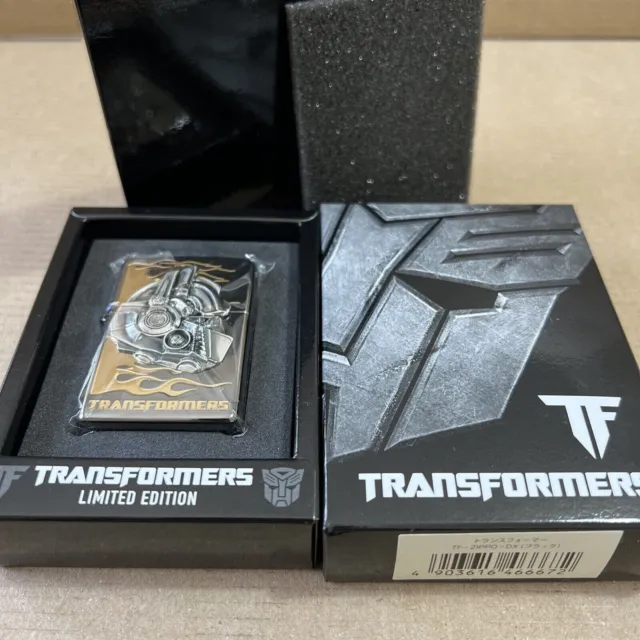 Zippo Windproof Lighter Black Chrome Transformers Optimus Prime LIMITED 300 NEW