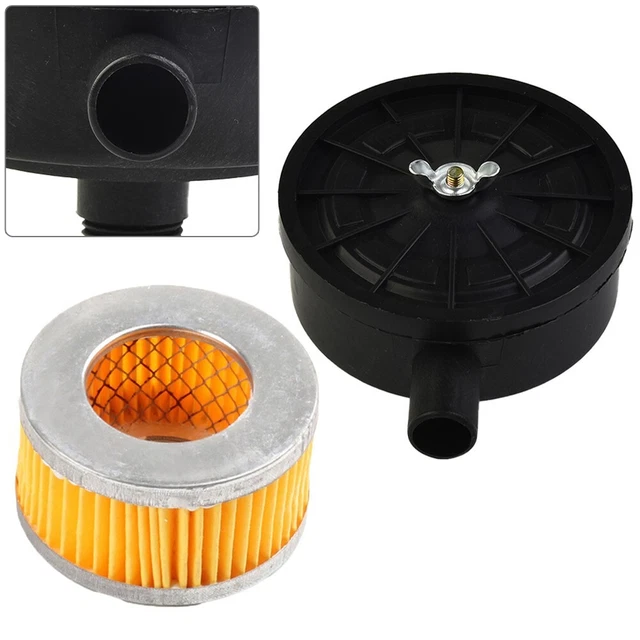 Silenziatore in plastica compressore d'aria pompa nero kit materiali di consumo