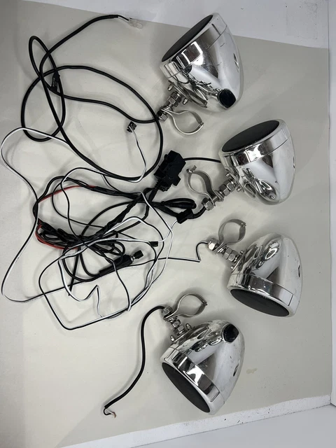 Boss Audio 4 x speakers Motorcycle Scooter Handlebar-Mounted Speaker Audio Kit