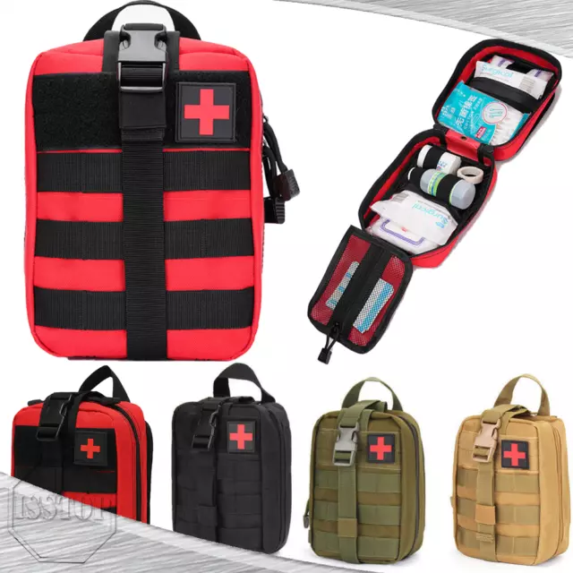 Tactical First Aid Kit Medical Pouch Survival Military Medic Bag Outdoor Utility