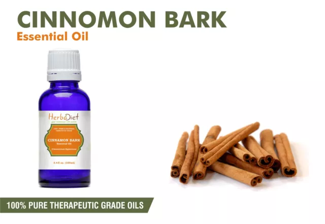 Cinnamon Bark Essential Oil 100% Pure Natural Aromatherapy Therapeutic Oils