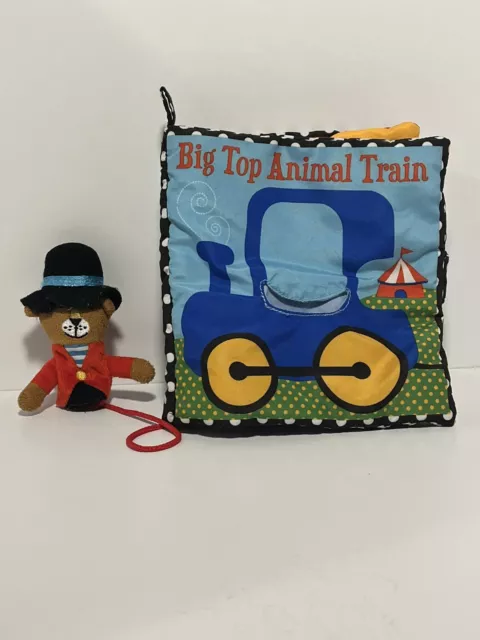 Child s Cloth Soft Book Big Top Animal Train by Manhattan Toys. Gently loved. 2
