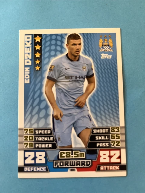 Edin Dzeko Manchester City FC Match Attax 2014/15 Fußballkarte