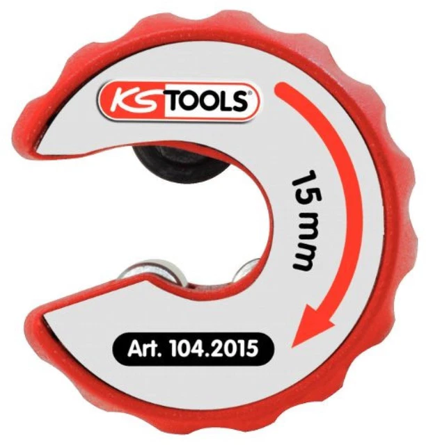 KS Tools 104.2015 Tagliatubi a Cricchetto per Tubi in Rame, 15 mm - NUOVO