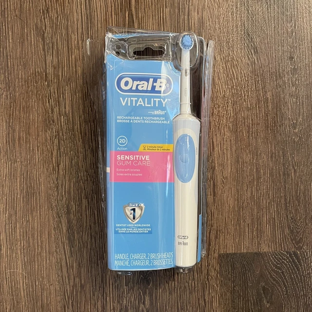 ORALB VITALITY RECHARGEABLE Electric Toothbrush Sensitive Gums 20.00