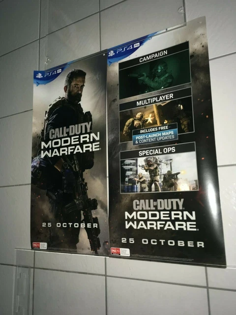 CALL OF DUTY MODERN WARFARE 2019 RARE MA15+ 2 X PACK DS PROMO GAMES