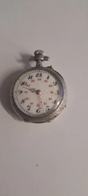 ANCIENNE PETITE MONTRE De Col Mécanique Boitier Argent Poinçon Crabe EUR 17,25 - PicClick FR
