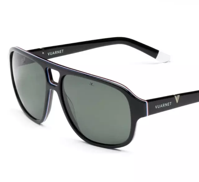 Vuarnet Sunglasses VL210100011622 VL2101 RIDGE 2101 Black + Grey Polar PLZD