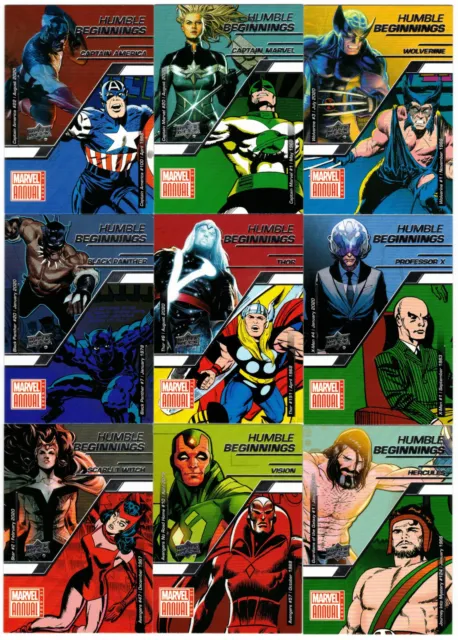 2020-21 2021 Marvel Annual Humble Beginnings You Pick the Card Finish Your Set