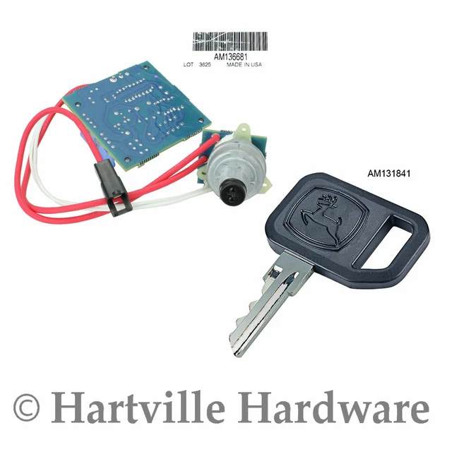 JOHN DEERE KEY switch Ignition Module with key 425 445 455 415 AM136681