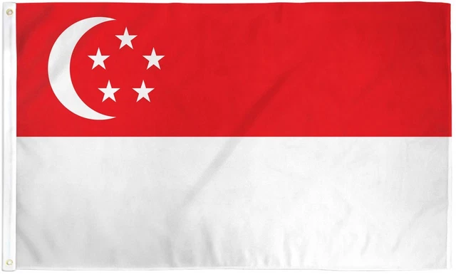 3x5 Singapore Flag Country Banner Asian Pennant Indoor Outdoor New