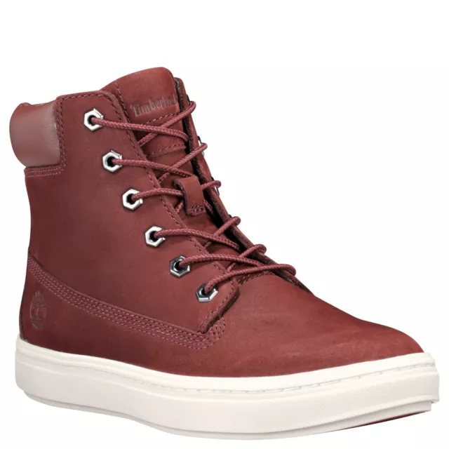 Timberland Women's Londyn Internal Wedge Sneakers in Burgundy Nubuck (TB0A1S4Q)