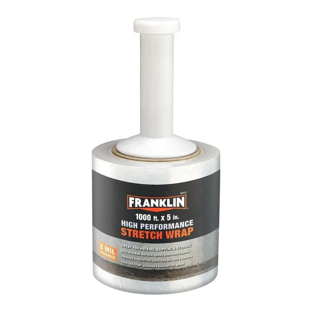 FRANKLIN 5 in. x 1000 ft. High Performance Stretch Wrap 58331