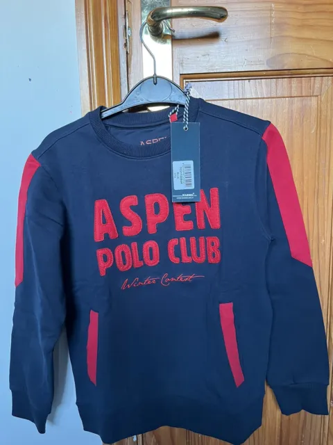 Boys Aspen Polo Club Jumper 7 Yrs Old