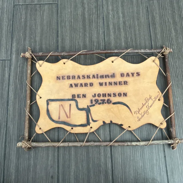 Vintage 1976 Nebraskaland Days Award Winner Nebraska Beef Industry Foundation