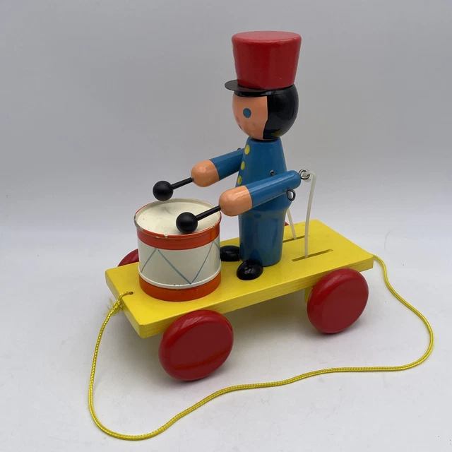 ANCIEN JOUET À tirer, Disney Pluto et Fifi, tripode, Vilac vintage 60's