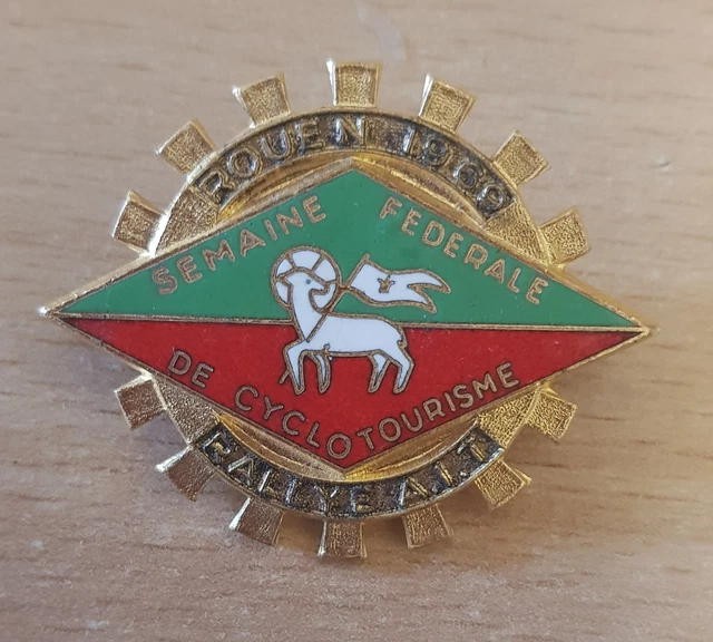 Insigne Cuivre Cyclotourisme - Brevet De Randonneur Des Vosges - BG10236 - Pin's Sport
