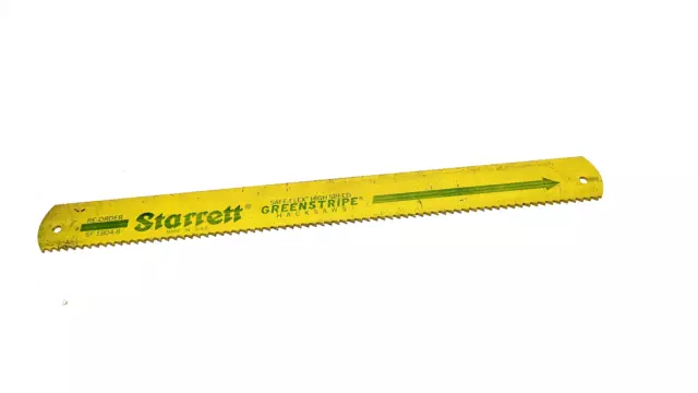 Starrett SF1804-8 Solid High Speed Steel Power Hacksaw Blade Greenstripe USA