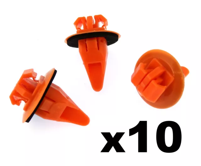 10x Toyota Prado Land Cruiser Side Moulding Wheel Arch Flare Plastic Trim Clips