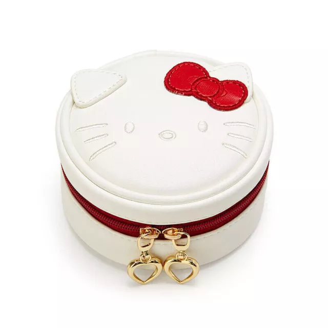 Women Girl's Red Bow Hello Kitty Jewelry Storage Box Earphone Coin Bag Gift