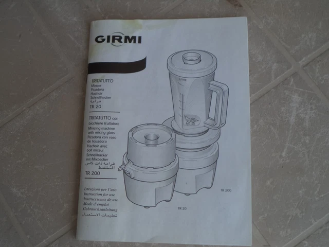 Lama Di Ricambio Per Tritatutto Girmi TR20 - Acciaio Inox Originale - Foto 14