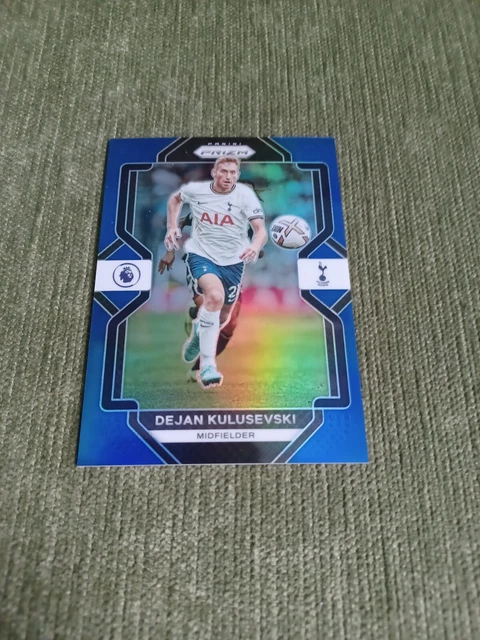 Dejan Kulusevski Tottenham Hotspur Panini Blue Prizm 2022 23  Card 064 / 175