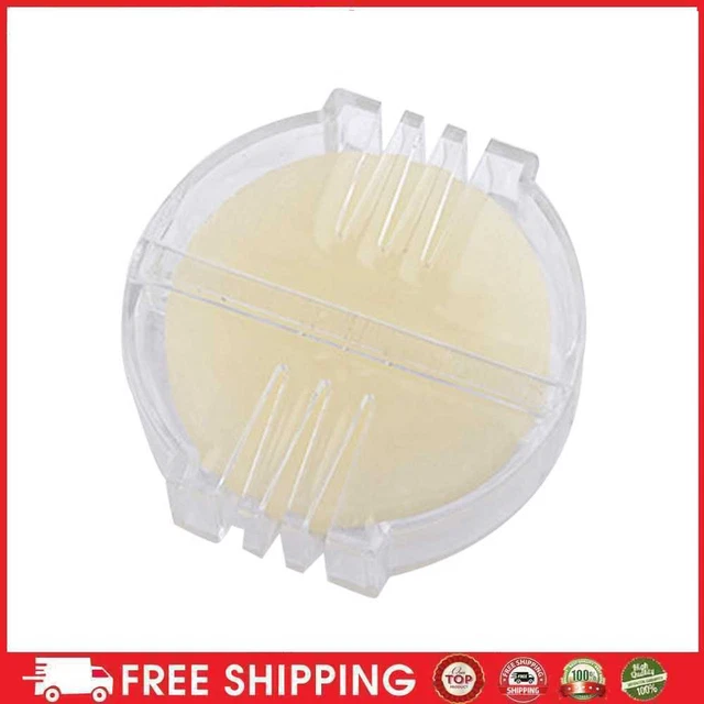 Bloque de cera de abejas con caja transparente hilo de bordado soluble en agua suministros de costura de cera