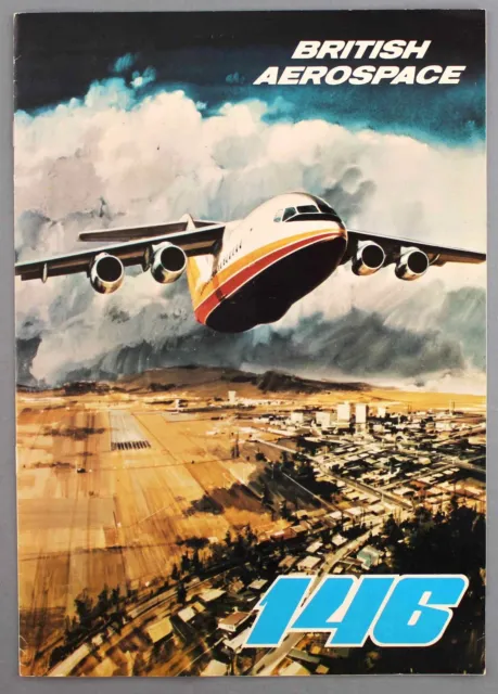 British Aerospace Bae146 Manufacturers Sales Brochure Seat Map 1979