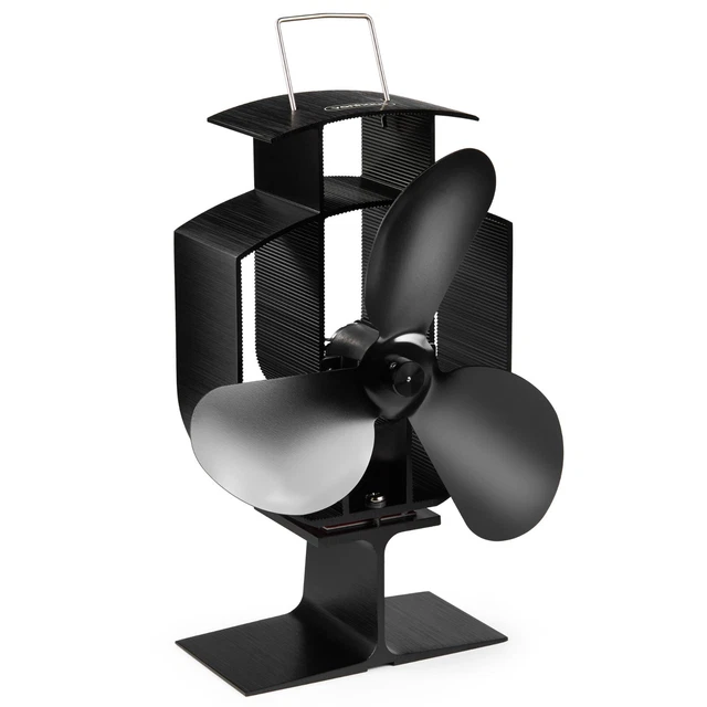VONHAUS STOVE FAN Wood/Log Burner Fan with 3 Blades for Fireplaces