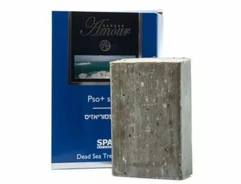 2 Bras Shemen Amour Dead Sea Treatment Pso+Soap Face & Body Spa Natural 125g