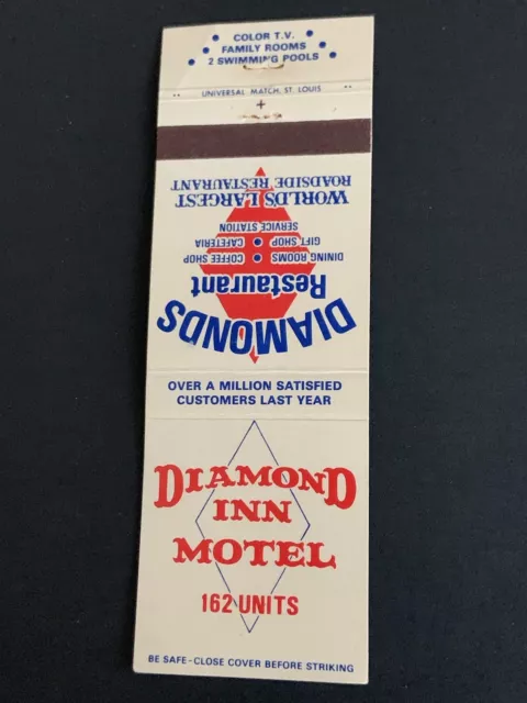 Diamond Inn Motel & Diamonds Restaurant World Largest Villa Ridge MO Map On Back