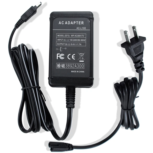 AC Adapter Charger for Sony AC-L100 DCR-TRV103 DCR-TRV110 CCD-TRV78E Power Cord