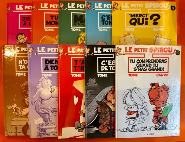 Tom & Janry Le Petit Spirou Lot Tomes 1 À 10 Red Dupuis Comme Neufs